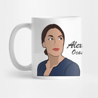 Alexandria Ocasio-Cortez - Cartoon Art Mug